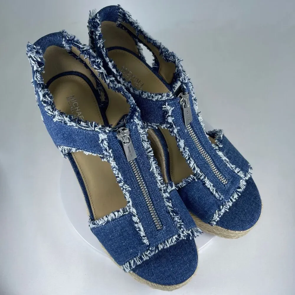 Michael Kors Women's Berkley Mid Wedge Sandals | 9.5 M | NEW - Picture 9 of 12